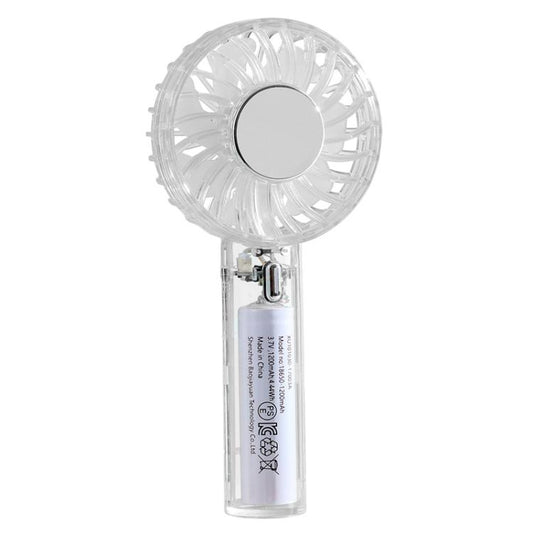 YL14 Transparent Handheld Fan USB Outdoor Portable Fan