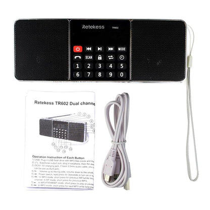 Retekess TR602 2 Band Bluetooth Radio MP3 Player