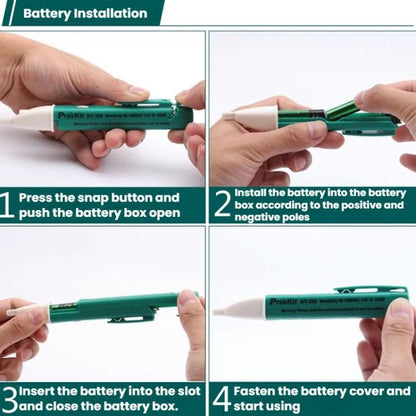 Non-Contact Portable Electrical Tester Pen With LED Zero Ground Wire Testing Tool