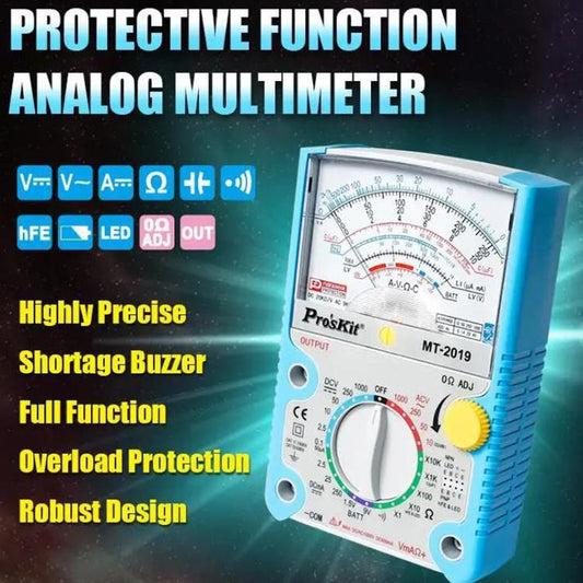 Analog Multimeter 24 Range Mechanical High Precision Universal Meter