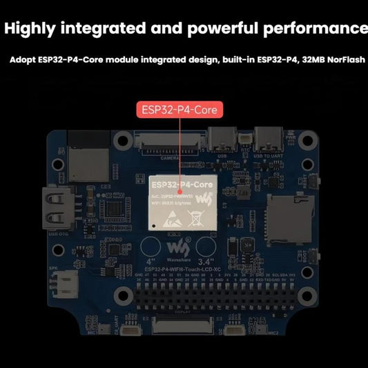 WAVESHARE 31523 ESP32-P4 Touch Circular LCD Screen Development Board