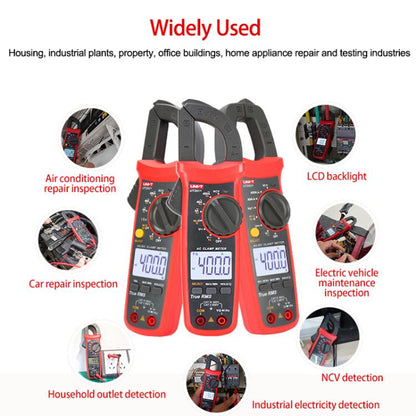 True RMS Auto-Ranging Digital Clamp Meter 400A AC/DC With NCV, Backlit LCD, Live Wire Detection & Data Hold