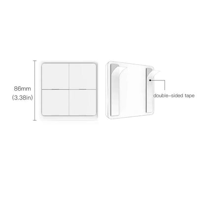 Graffiti Smart Home Wireless Scene Switch APP Timer 4-Button Adhesive Smart Switch