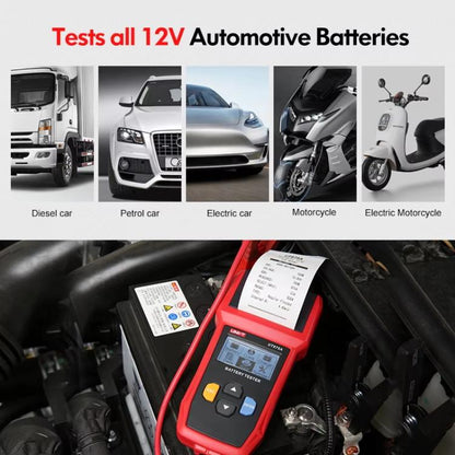 Car Battery Tester For AGM/GEL/EFB & Standard Batteries 3-250Ah Capacity Analyzer