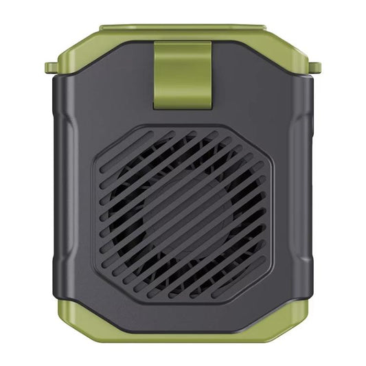 F31 Rechargeable Waist-Mounted Clip Fan With 5-Speed Adjustable Airflow, Stand & Flashlight