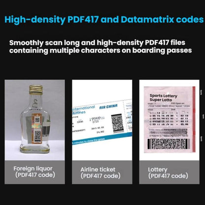 Long-range Wireless QR Code Barcode Scanner With Base