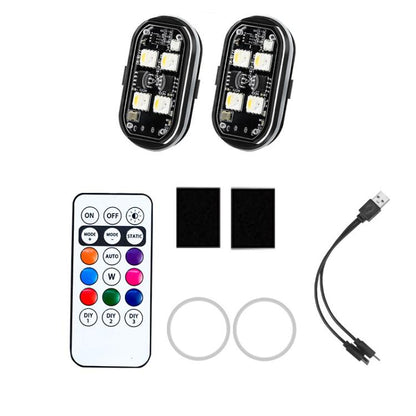 Wireless Remote-Controlled Motorcycle LED Flashing Taillight For Retrofitting