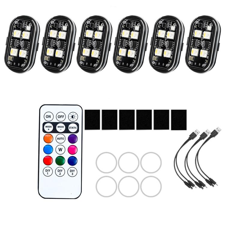Wireless Remote-Controlled Motorcycle LED Flashing Taillight For Retrofitting