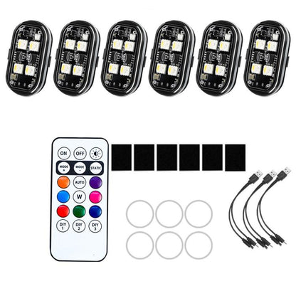 Wireless Remote-Controlled Motorcycle LED Flashing Taillight For Retrofitting