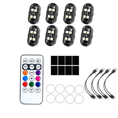 Wireless Remote-Controlled Motorcycle LED Flashing Taillight For Retrofitting