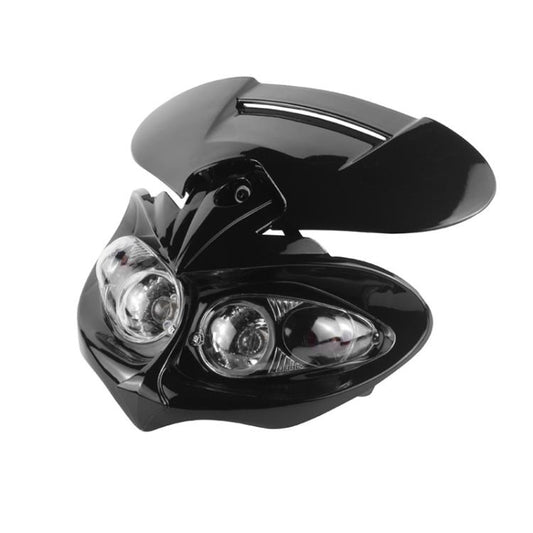 Off-Road Motorcycle Ghost Mask Four-Eye Headlight