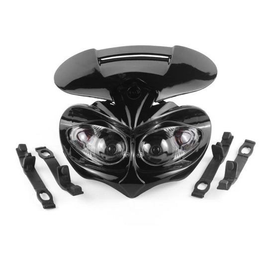 Off-Road Motorcycle Ghost Mask Four-Eye Headlight