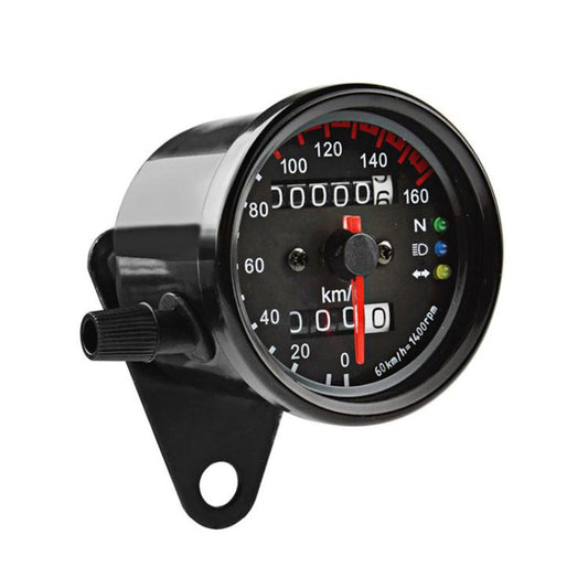 12V Universal Motorcycle Dual Odometer with LED Light