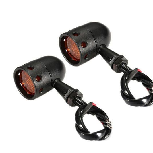 2pcs Hollow Motorcycle Modified Turn Signal Light