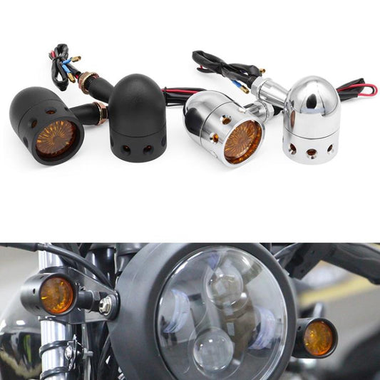 2pcs Hollow Motorcycle Modified Turn Signal Light