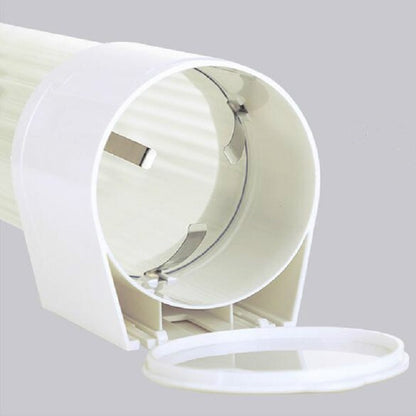 Household Disposable Cup Holder Wall-mounted Rack Convenient Dustproof Automatic Cup Taker, Large White