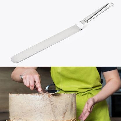 Stainless Steel Cream Spatula Stainless Steel Bell Knife Cake Spatula Baking Scraper Baking Tools