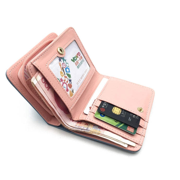 Women Cute Cat Wallet Small Zipper Wallet PU Leather Coin Purse Card Holder, Cat Black, Cat Blue, Cat Green, Cat Pink, Cat Rose Red