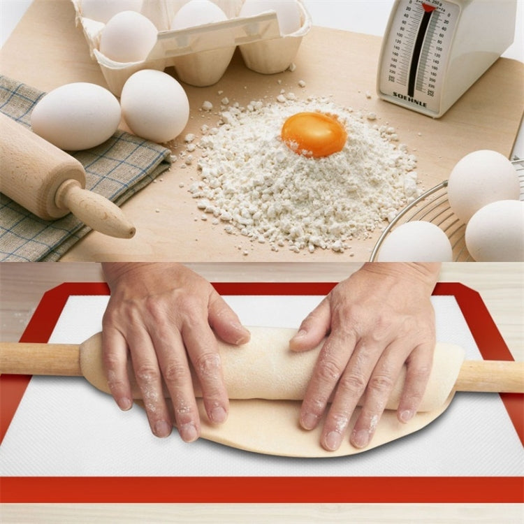 Platinum Glass Fiber Silicone Pastry Cake Cookie Baking Mat Pad Sheet Kneading Mat, 40x30cm, 29x26cm