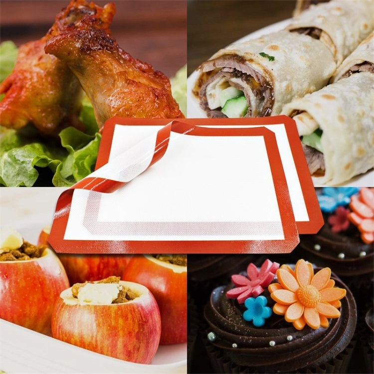 Platinum Glass Fiber Silicone Pastry Cake Cookie Baking Mat Pad Sheet Kneading Mat, 40x30cm, 29x26cm