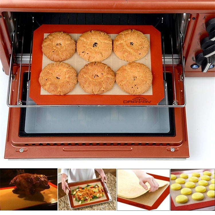 Platinum Glass Fiber Silicone Pastry Cake Cookie Baking Mat Pad Sheet Kneading Mat, 40x30cm, 29x26cm