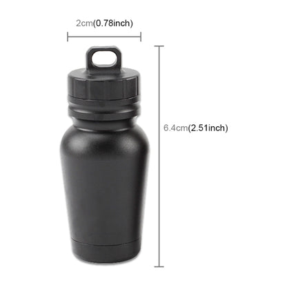 Aluminum Alloy Waterproof First Aid Pill Bottle