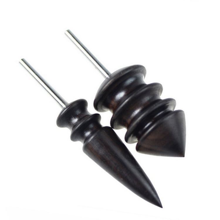 Leather Tool Edge Electric Polishing Slicker Flat Pointed Head Sandalwood Leathers Craft DIY Tools Tip Burnisher, S, L, Set（with S,L）