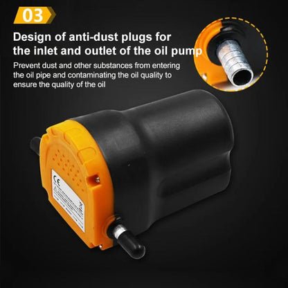 12V 60W Oil/crude oil Fluid Sump Extractor Scavenge Exchange Transfer Pump Suction Transfer Pump + Tubes for Auto Car Boat Mot, 12V