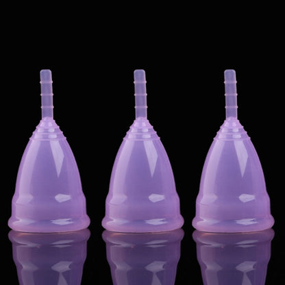3PCS Reusable Soft Cup Medical Grade Silicone Menstrual Cup, Small, Large