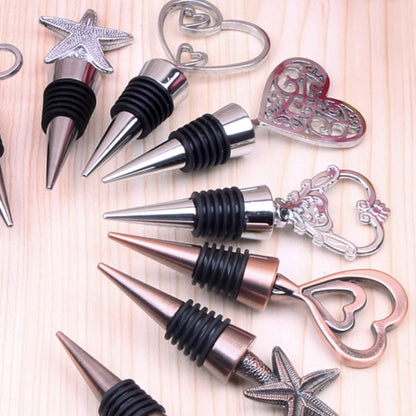 Metal Special Shape Wine Stopper, Starfish Red Bronze Shape, Starfish Silver Shape, Alphabet Red Bronze Shape, Alphabet Silver Shape, Heart to Heart Red Bronze Shape, Heart to Heart Silver Shape, Ring Shape, True Love Shape, Heart of Fujiro Shape������...