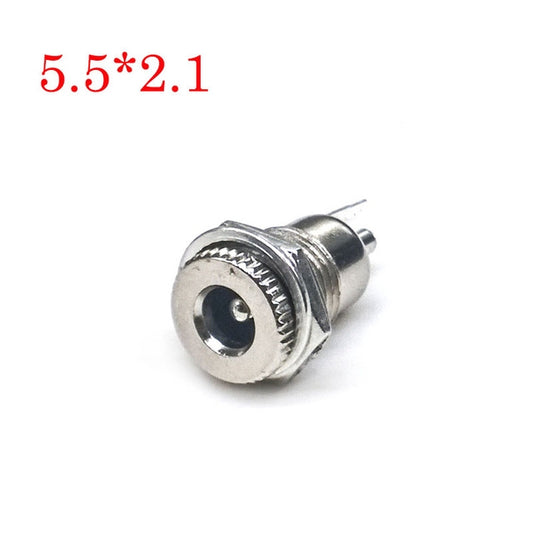 10 PCS DC099 Power Jack Socket Female Panel Mount Connector, 5.5x2.1, 5.5x2.5