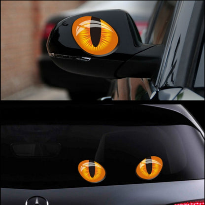 10pcs 10*8cm Cute Simulation Cat Eyes Car Stickers 3D Vinyl Decal for Rearview Mirror Car Head Engine Cover Windows Decoration, Cat Eyes 10x8cm
