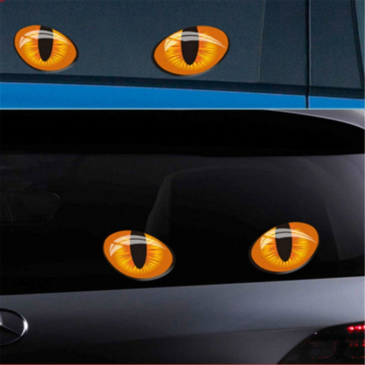 10pcs 10*8cm Cute Simulation Cat Eyes Car Stickers 3D Vinyl Decal for Rearview Mirror Car Head Engine Cover Windows Decoration, Cat Eyes 10x8cm