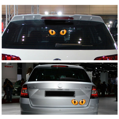 10pcs 10*8cm Cute Simulation Cat Eyes Car Stickers 3D Vinyl Decal for Rearview Mirror Car Head Engine Cover Windows Decoration, Cat Eyes 10x8cm