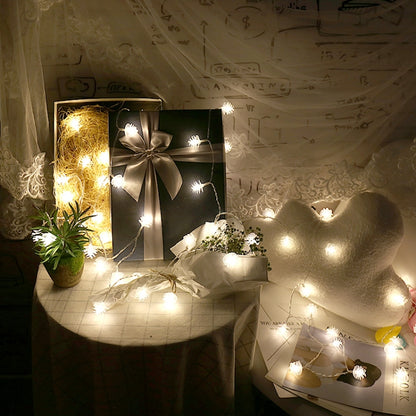 20 LEDs Solar Powered Pine Cone Outdoor Energy Saving Holiday Wedding Decoration String Light Garden Landscape Lamp