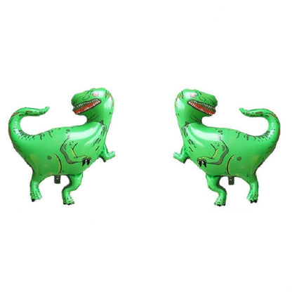 Dinosaur Theme Party Set Birthday Letter Pull Flag Aluminum Film Sequin Dinosaur Balloon Children Birthday Arrangement Decoration, Dinosaur Theme Party Set