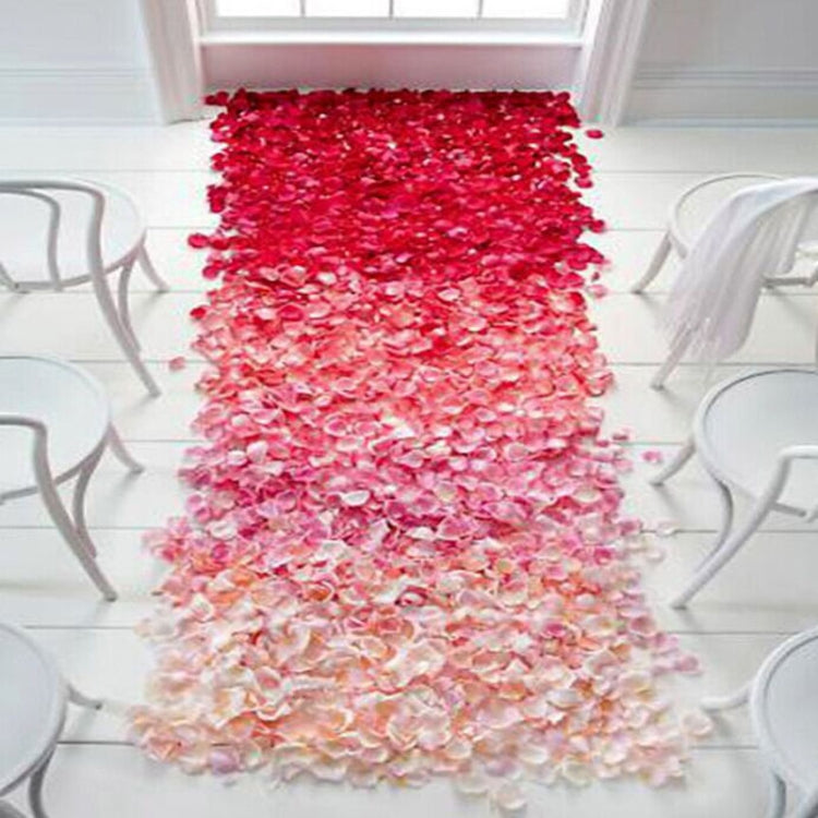 1000pcs / Pack Artificial Wedding Rose Petals Flowers Wedding Decorations, Red, Wine Red, Magenta, Purple Red, Light Pink, Cream White, White, Dark Purple, Light Purple, Wine Red + Dark, Violet, Yellow, Sunset Red, Dark Blue, Light Blue, Lake Blue�����...