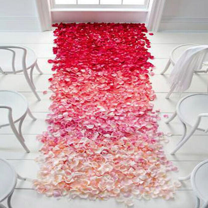1000pcs / Pack Artificial Wedding Rose Petals Flowers Wedding Decorations, Red, Wine Red, Magenta, Purple Red, Light Pink, Cream White, White, Dark Purple, Light Purple, Wine Red + Dark, Violet, Yellow, Sunset Red, Dark Blue, Light Blue, Lake Blue�����...