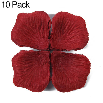 1000pcs / Pack Artificial Wedding Rose Petals Flowers Wedding Decorations, Red, Wine Red, Magenta, Purple Red, Light Pink, Cream White, White, Dark Purple, Light Purple, Wine Red + Dark, Violet, Yellow, Sunset Red, Dark Blue, Light Blue, Lake Blue�����...