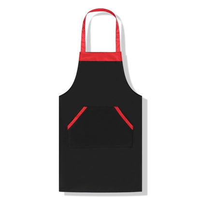Solid Color Polyester Home Apron Antifouling Simple Adult Apron