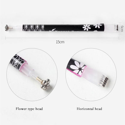 3 PCS Cat Eye Gel Magnet Pen Double Head Magnetic Pen Plum Branding Flower Magnetic Pen Nail Cat Eye Magnet New Tool