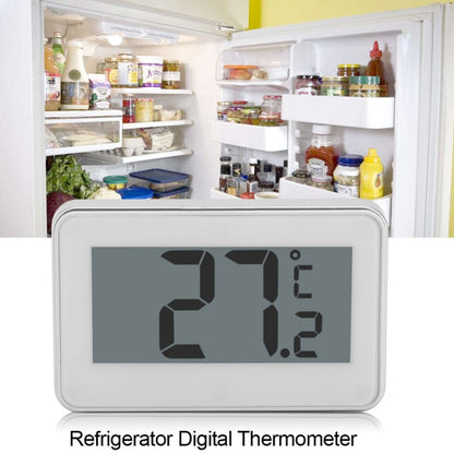 Large LCD Refrigerator Thermometer with Adjustable Stand  Magnet Digital Thermometer, Thermometer White