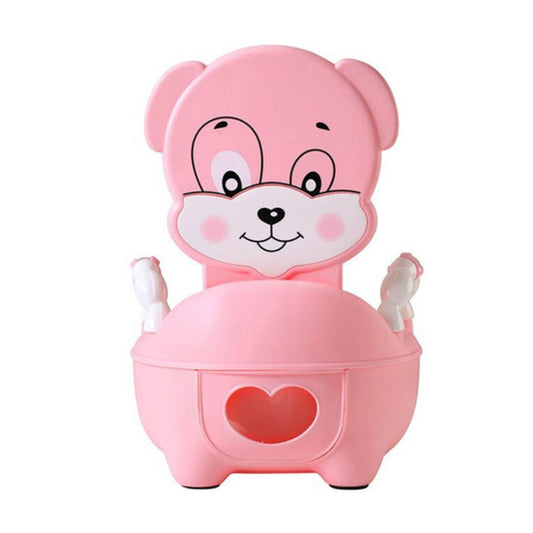 Baby Potty Toilet Bowl Training Seat Portable Urinal Comfortable Backrest Cartoon Cute Toilet