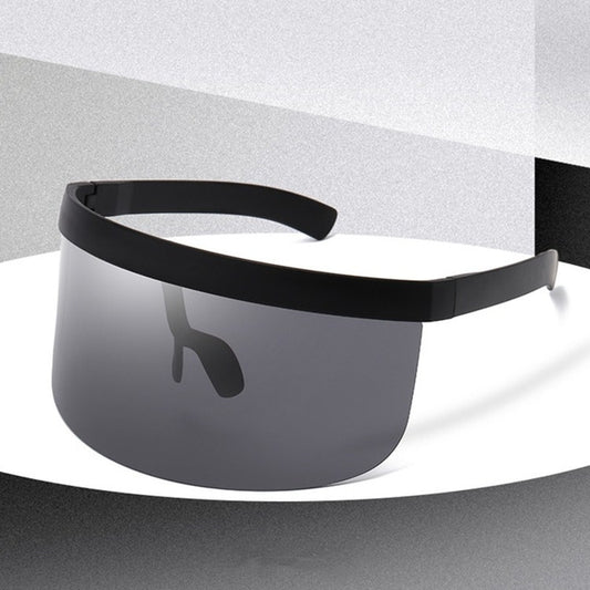 Anti-peeping Sun Mirror Integrated Anti-foam Sunscreen Mask, Black Frame Gray, Black Frame Red, Black Frame Blue, Black Frame Yellow, Black Frame Transparent, Black Frame White Mercury, Black Frame Rainbow, Black Frame Local Gold�����������������������...