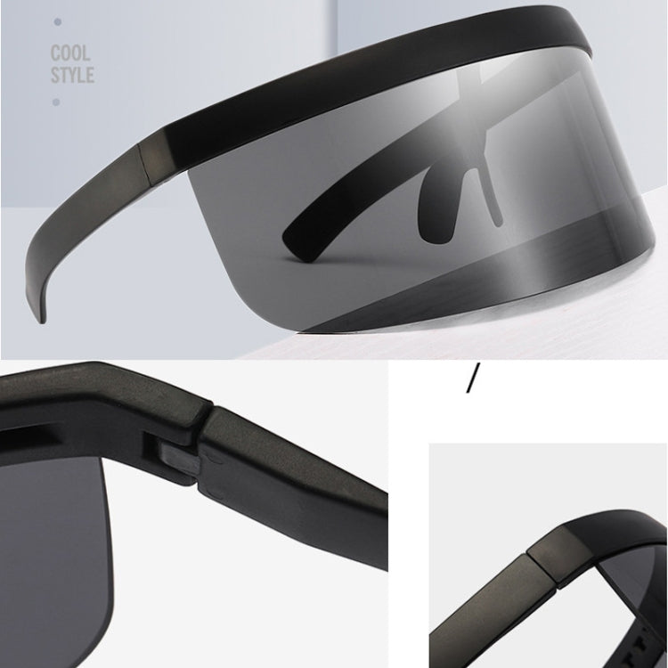 Anti-peeping Sun Mirror Integrated Anti-foam Sunscreen Mask, Black Frame Gray, Black Frame Red, Black Frame Blue, Black Frame Yellow, Black Frame Transparent, Black Frame White Mercury, Black Frame Rainbow, Black Frame Local Gold�����������������������...