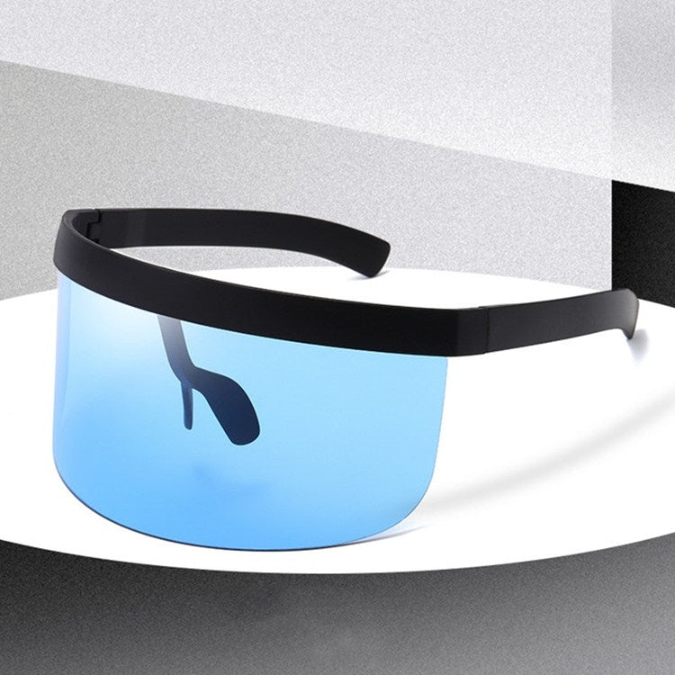 Anti-peeping Sun Mirror Integrated Anti-foam Sunscreen Mask, Black Frame Gray, Black Frame Red, Black Frame Blue, Black Frame Yellow, Black Frame Transparent, Black Frame White Mercury, Black Frame Rainbow, Black Frame Local Gold�����������������������...