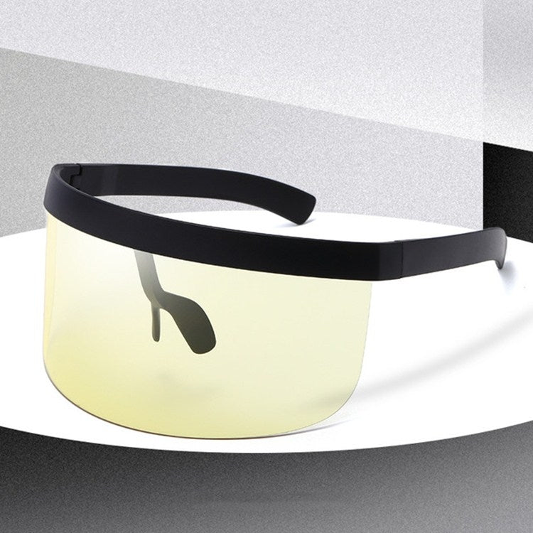 Anti-peeping Sun Mirror Integrated Anti-foam Sunscreen Mask, Black Frame Gray, Black Frame Red, Black Frame Blue, Black Frame Yellow, Black Frame Transparent, Black Frame White Mercury, Black Frame Rainbow, Black Frame Local Gold�����������������������...