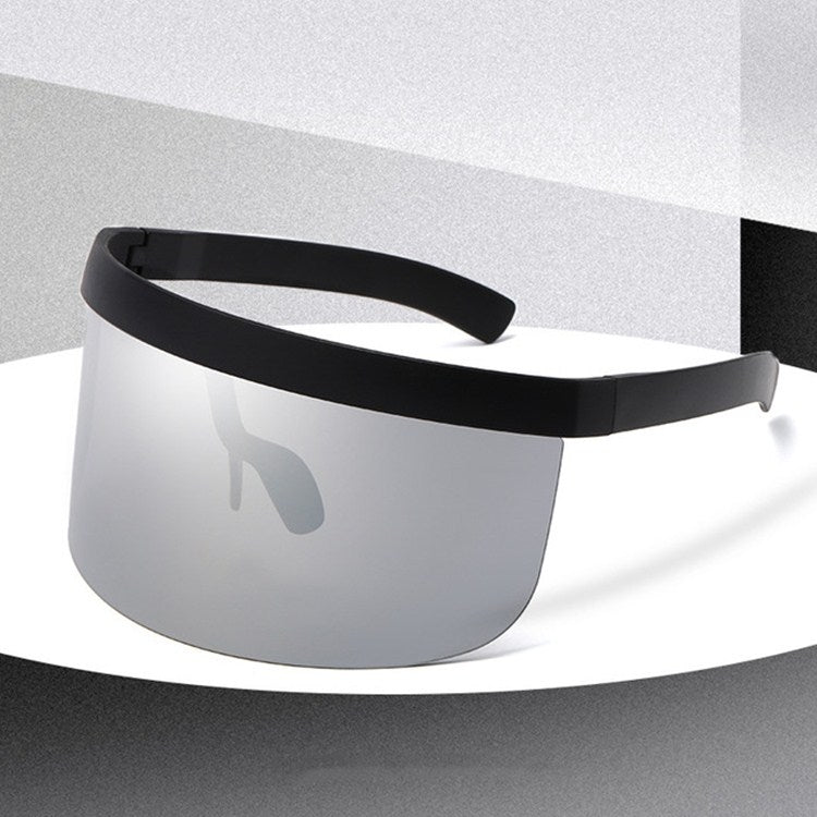 Anti-peeping Sun Mirror Integrated Anti-foam Sunscreen Mask, Black Frame Gray, Black Frame Red, Black Frame Blue, Black Frame Yellow, Black Frame Transparent, Black Frame White Mercury, Black Frame Rainbow, Black Frame Local Gold�����������������������...