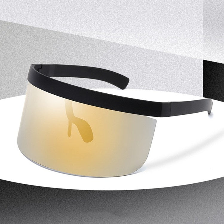 Anti-peeping Sun Mirror Integrated Anti-foam Sunscreen Mask, Black Frame Gray, Black Frame Red, Black Frame Blue, Black Frame Yellow, Black Frame Transparent, Black Frame White Mercury, Black Frame Rainbow, Black Frame Local Gold�����������������������...