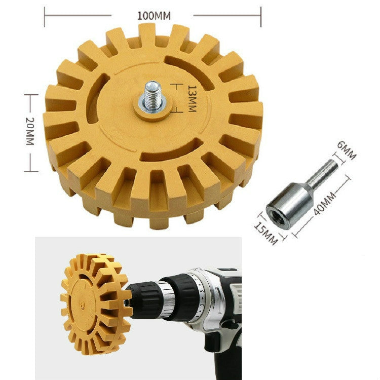 Pneumatic Rubber Removal Wheel Rubber Polishing Wheel Car Tire Polishing Wheel, 20mm (Thin Section), 26mm (Thick Section)